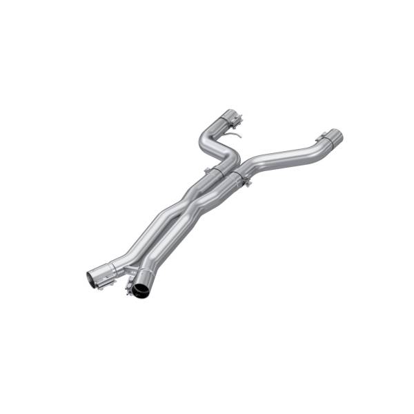 MBRP - 2021-2024 BMW M4 G82/ M3 G80 3.0L Coupe and Sedan T304 Stainless Steel 3 Inch Resonator Bypass X-Pipe MBRP