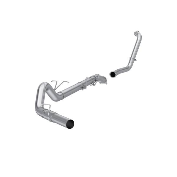 MBRP - 03-07 Ford F-250/350 6.0L EC/CC Armor Lite 4 Inch Turbo Back Single Side Exit No Muffler Retains Factory Catalytic Converter MBRP