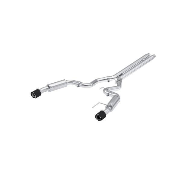 MBRP - 2024-Up For Mustang GT S650 5.0L Race Version Armor Pro T304SS 3 Inch Cat-Back Dual Split Rear With CF Tips MBRP