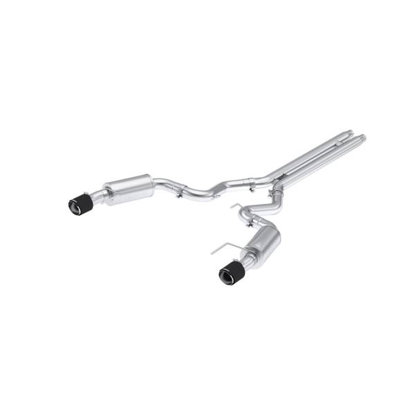 MBRP - 2024-Up For Mustang GT S650 5.0L Armor Pro T304SS 3 Inch Cat-Back Dual Split Rear With CF Tips Street Version MBRP