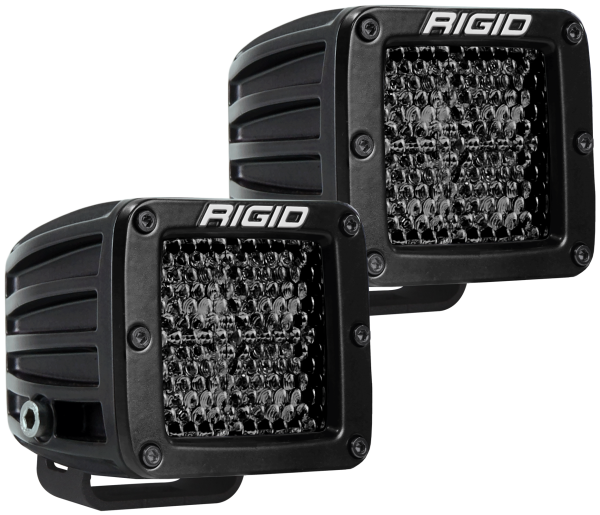 Rigid Industries - Spot Diffused Midnight Surface Mount Pair D-Series Pro RIGID Industries