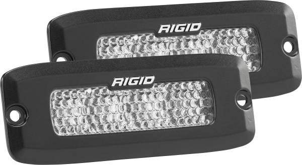 Rigid Industries - Driving Diffused Black Flush Mount Pair SR-Q Pro RIGID Industries