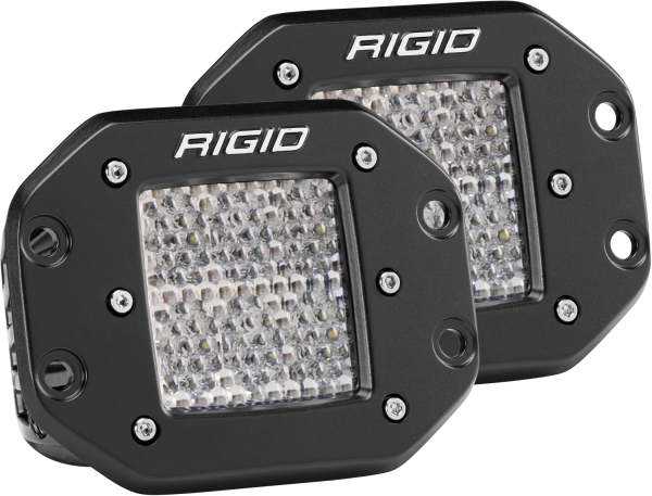 Rigid Industries - Diffused Flush Mount Pair D-Series Pro RIGID Industries