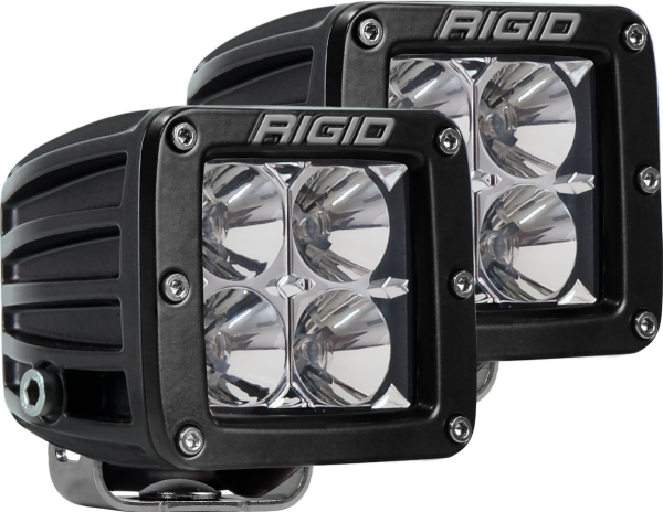 Rigid Industries - Flood Surface Mount Black Pair D-Series Pro RIGID Industries