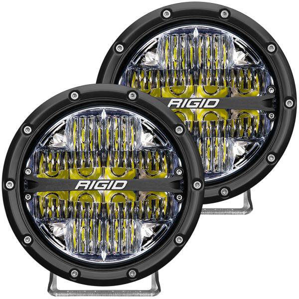 Rigid Industries - 360-Series 6 Inch Led Off-Road Drive Beam White Backlight Pair RIGID Industries