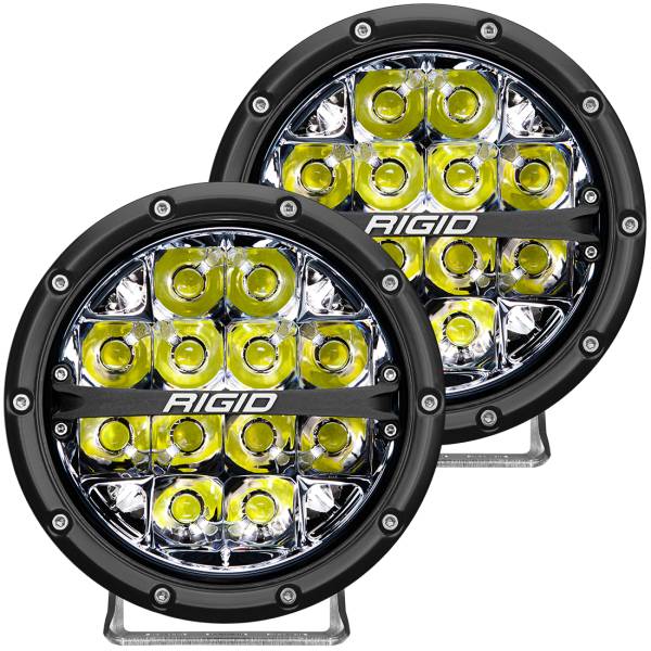 Rigid Industries - 360-Series 6 Inch Led Off-Road Spot Beam White Backlight Pair RIGID Industries