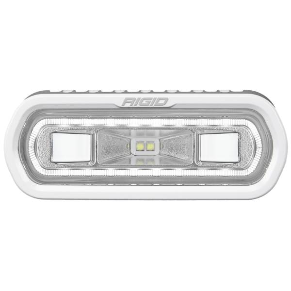 Rigid Industries - SR-L Series Marine Spreader Pod 2 Wire Surface Mount White With White Halo RIGID Industries