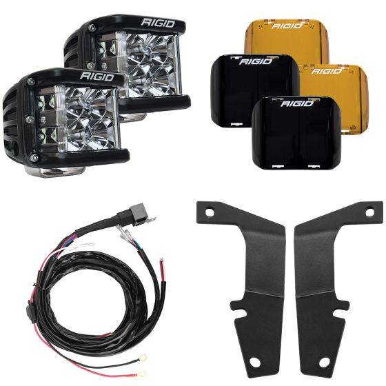 Rigid Industries - 2010-2020 Toyota 4Runner A-Pillar Light Kit, Includes D-SS Flood RIGID Industries