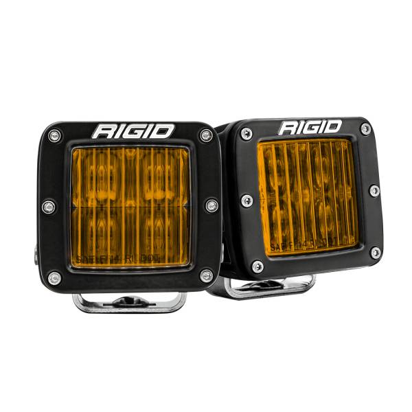 Rigid Industries - SAE J583 Compliant Selective Yellow Fog Light Pair D-Series Pro Street Legal Surface Mount Rigid Industries