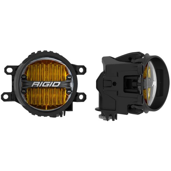 Rigid Industries - Toyota Fog Mount Kit For 10-20 Tundra/4Runner 16-20 Tacoma With 1 Set 360-Series 4.0 Inch SAE Yellow Lights RIGID Industries