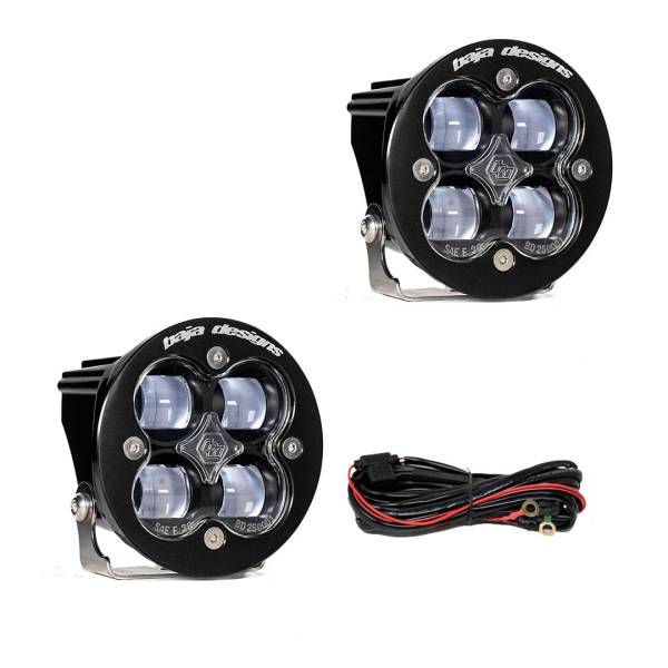 Baja Designs - Squadron-R SAE Pair LED Spot Clear Baja Designs