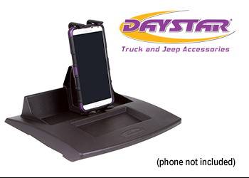 Daystar - 07-10 Upper Dash Panel W/ Large I Phone and I Phone Plus Mini Pad Mount Black Daystar