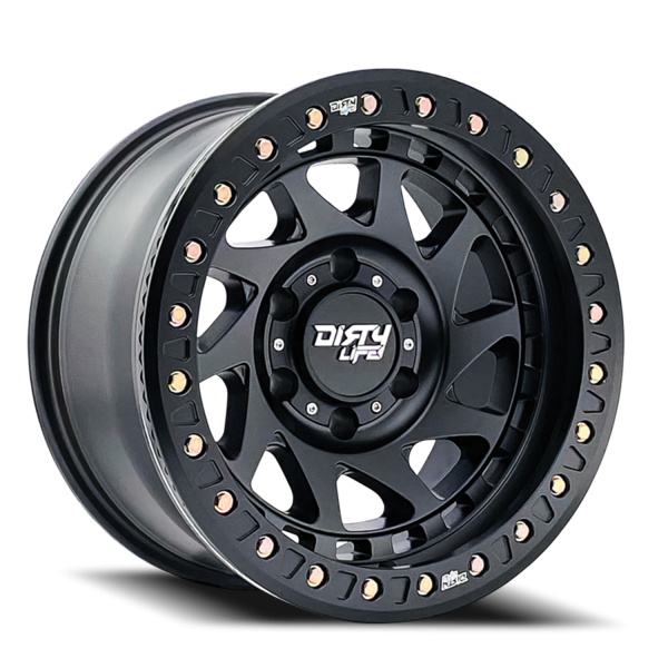 Dirty Life Race Wheels - Dirty Life Race Wheels Enigma Race 9313 Matte Black 17X9 6-139.7 -38Mm 106Mm