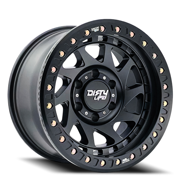 Dirty Life Race Wheels - Dirty Life Race Wheels Enigma Race 9313 Matte Black 17X9 6-135 -12Mm 87.1Mm