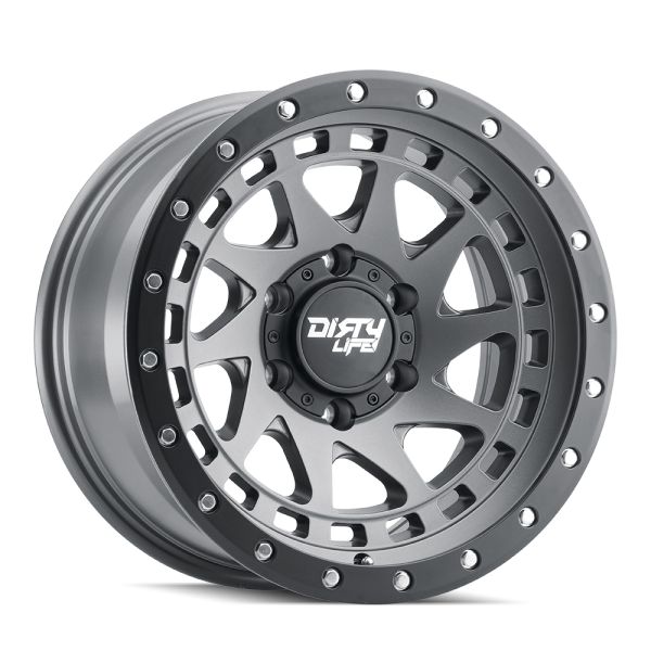 Dirty Life Race Wheels - Dirty Life Race Wheels Enigma Pro 9311 Satin Graphite 17X9 6-139.7 -38Mm 106Mm