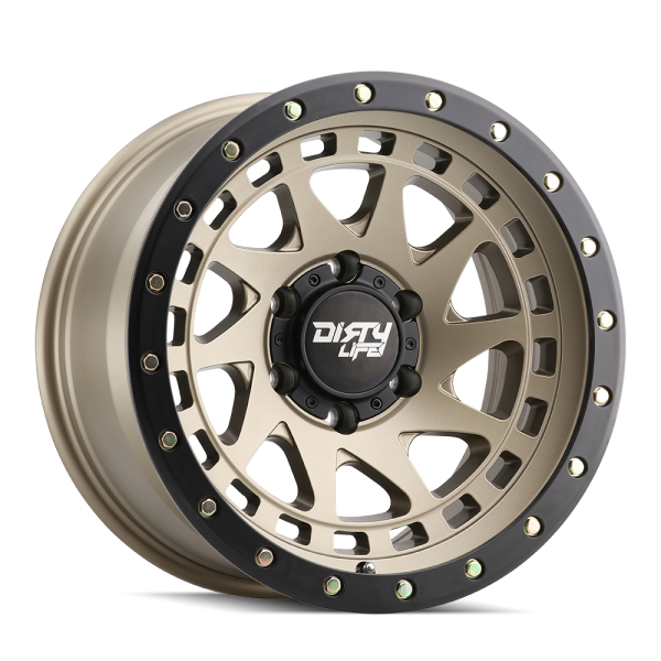 Dirty Life Race Wheels - Dirty Life Race Wheels Enigma Pro 9311 Satin Gold 17X9 6-139.7 -38Mm 106Mm