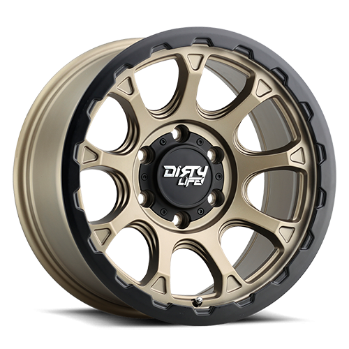 Dirty Life Race Wheels - Dirty Life Race Wheels Drifter 9307 Matte Gold 17X8.5 5-127 -6Mm 78.1Mm
