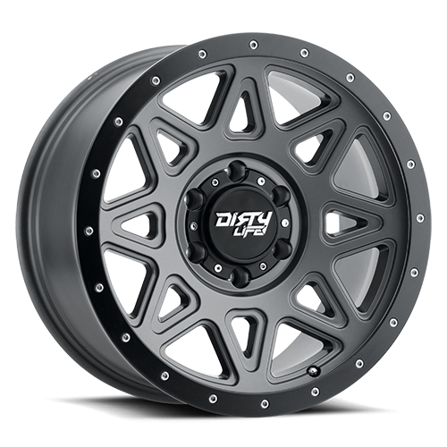 Dirty Life Race Wheels - Dirty Life Race Wheels Theory 9305 Satin Gunmetal 17X9 5-127 -12Mm 78.1Mm