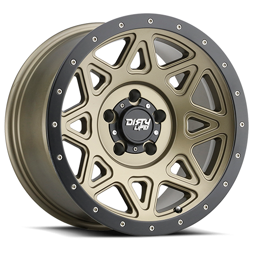 Dirty Life Race Wheels - Dirty Life Race Wheels Theory 9305 Matte Gold 17X9 5-127 -12Mm 78.1Mm