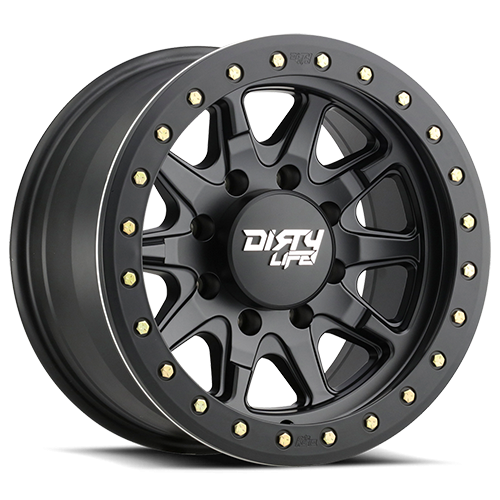 Dirty Life Race Wheels - Dirty Life Race Wheels DT-2 9304 Satin Black 17X9 8-165.1 -12Mm 130.8Mm