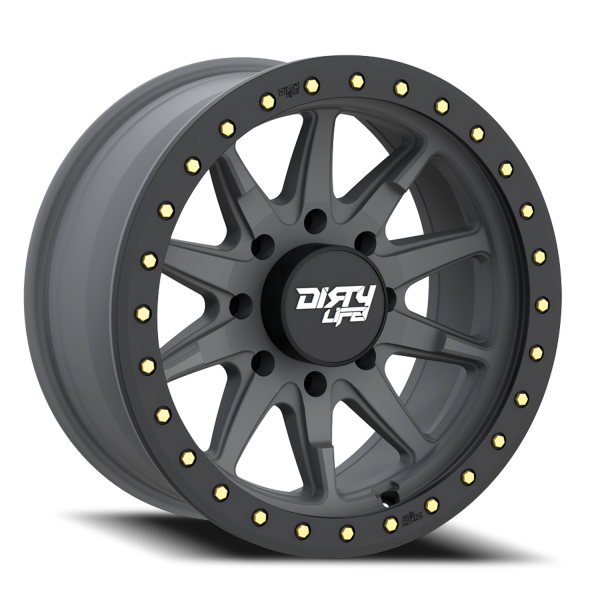 Dirty Life Race Wheels - Dirty Life Race Wheels DT-2 9304 Satin Gunmetal 17X9 5-127 -38Mm 78.1Mm