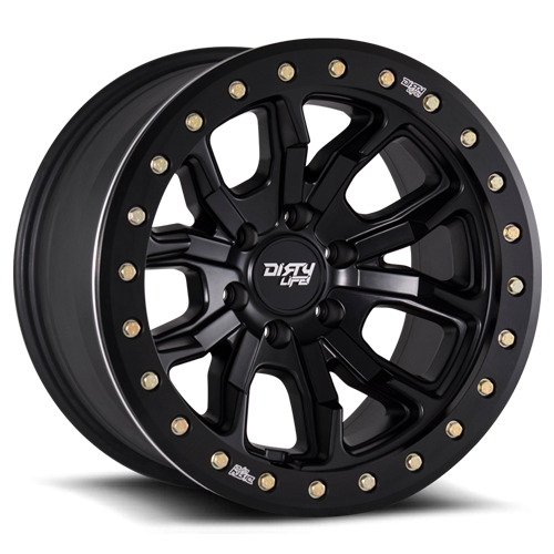 Dirty Life Race Wheels - Dirty Life Race Wheels DT-1 9303 Satin Black 17X9 5-139.7 -38Mm 108Mm