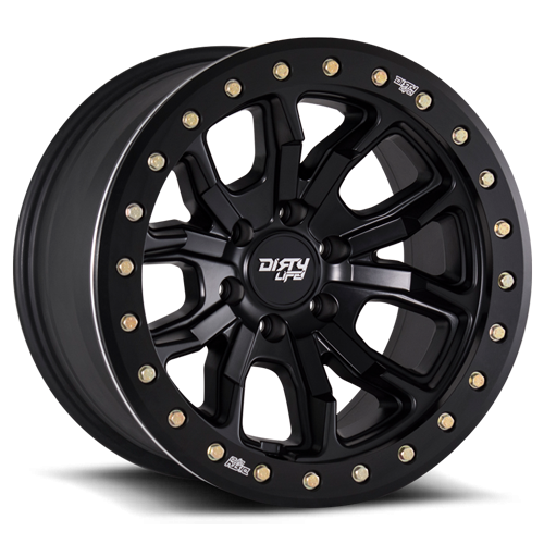 Dirty Life Race Wheels - Dirty Life Race Wheels DT-1 9303 Satin Black 17X9 6-139.7 -12Mm 106Mm