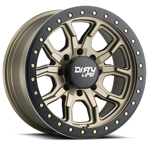 Dirty Life Race Wheels - Dirty Life Race Wheels DT-1 9303 Satin Bronze 17X9 8-165.1 -12Mm 130.8Mm