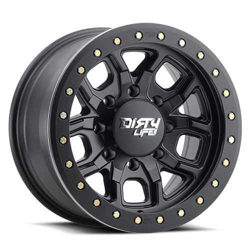 Dirty Life Race Wheels - Dirty Life Race Wheels DT-1 9303 Satin Black 17X9 8-165.1 -12Mm 130.8Mm