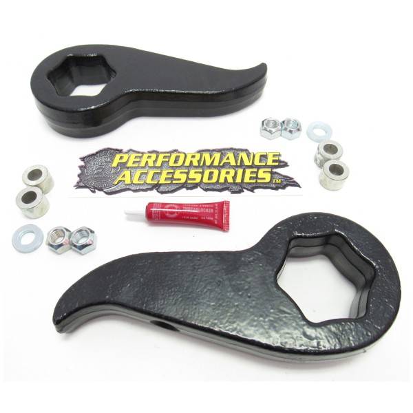 Performance Accessories - Silverado/Sierra 2500HD/3500HD 1.5-2.5 Inch Leveling Kit 11-17 Silverado/Sierra 2500HD/3500HD 2WD/4WD Gas/Diesel Forged Torsion-Bar Keys Performance Accessories