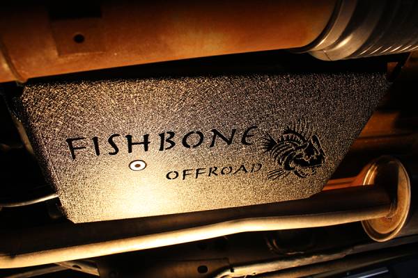 Fishbone Offroad - Jeep JK EVAP Canister Skid Plates 12-17 Wrangler JK Steel Black Textured Powdercoat Fishbone Offroad