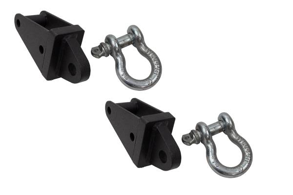 Fishbone Offroad - Jeep JK Rear D-Ring Frame Mounts 2007 to 2018 JK Wrangler, Rubicon and Unlimited Fishbone Offroad