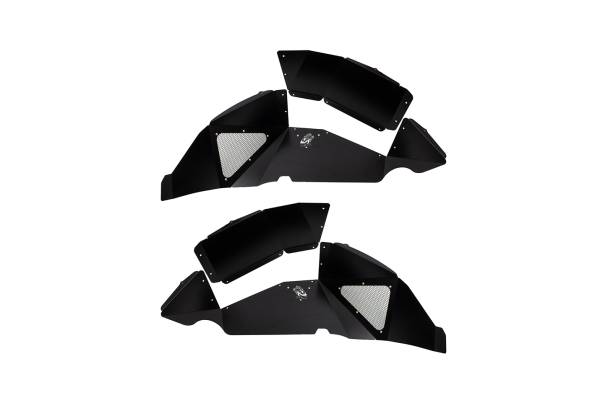 Fishbone Offroad - Jeep JL Inner Fenders For 18-Current Wrangler JL Rear Pair Aluminum Black Powdercoat Fishbone Offroad