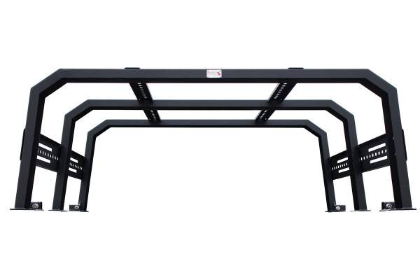 Fishbone Offroad - Gladiator Bed Rack Full Tackle Rack For 20+ Jeep Gladiator Full Rack Black Powdercoat Fishbone Offroad