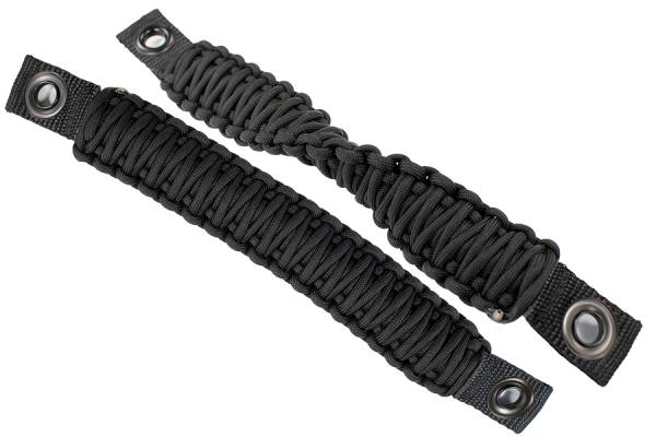 Fishbone Offroad - Wrangler Paracord Door Handles Black for 97-06 Jeep Wrangler Fishbone