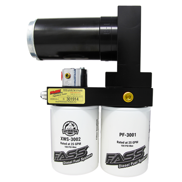 FASS - FASS TSN16140F110G Titanium Signature Series Diesel Fuel System 140F 110GPH 16'-19' Nissan Titan