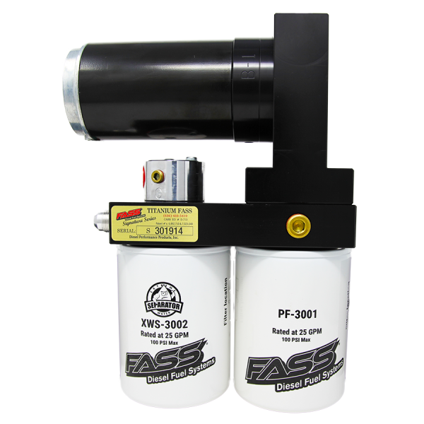 FASS - FASS TSF14180F140G Titanium Signature Series Diesel Fuel System 180F 140GPH@45-50PSI Ford Powerstroke 7.3L and 6.0L 1999-2007