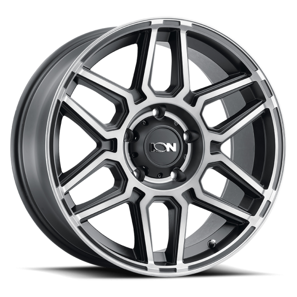 ION Wheels - Cast Aluminum Wheels 146 MB 17x9 Machined Dark Tint Matte Black 6 On 139.7 Bolt Pattern 0 Offset ION Wheels