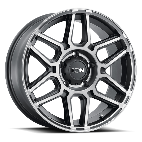 ION Wheels - Cast Aluminum Wheels 146 MB 17x9 Machined Dark Tint Matte Black 5 On 127 Bolt Pattern 0 Offset ION Wheels