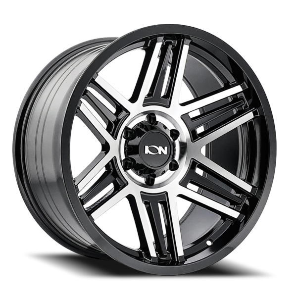 ION Wheels - Cast Aluminum Wheels 147 BM 20x9 Machined Black 8 On 165.1 Bolt Pattern 0 Offset ION Wheels