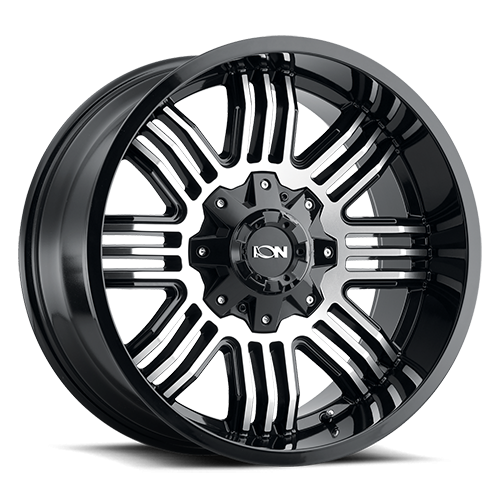 ION Wheels - Cast Aluminum Wheels 144 GB 20x10 Machined Gloss Black 8 On 165.1 Bolt Pattern -19 Offset ION Wheels