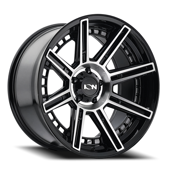 ION Wheels - Cast Aluminum Wheels 149 BM 20x9 Machined Black 8 On 165.1 Bolt Pattern -12 Offset ION Wheels