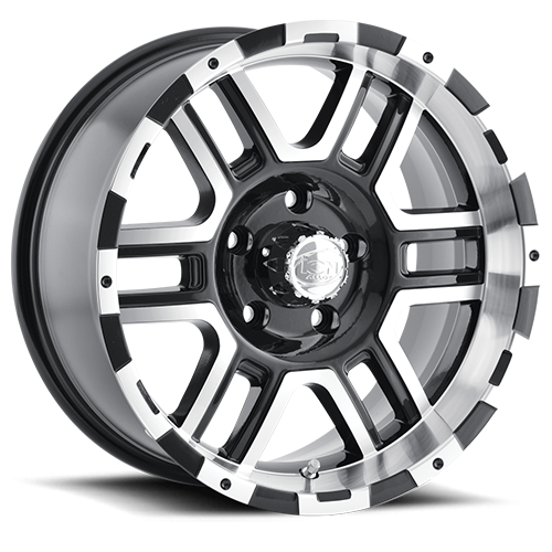 ION Wheels - Cast Aluminum Wheels 179 BK 20x9 Machined Face Black 5 On 127 Bolt Pattern 12 Offset ION Wheels