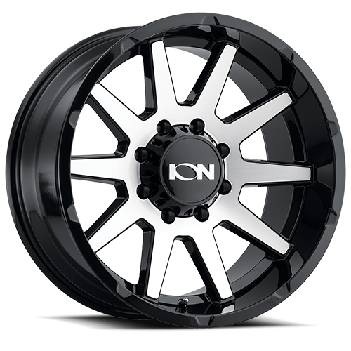 ION Wheels - Cast Aluminum Wheels 143 GBM 20x10 Machined Face Gloss Black 8 On 165.1 Bolt Pattern -19 Offset ION Wheels