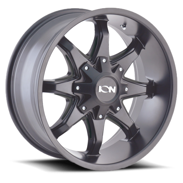 ION Wheels - Cast Aluminum Wheels 181 SB 20x9 Satin Black 8 On 180 Bolt Pattern 18 Offset ION Wheels