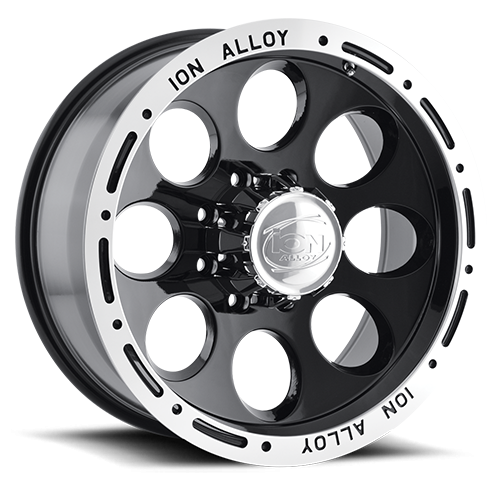 ION Wheels - Cast Aluminum Wheels 174 18x9 Machined Lip Black 8 On 165.1 Bolt Pattern 0 Offset ION Wheels