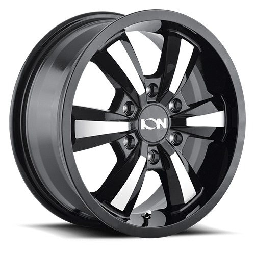 ION Wheels - Cast Aluminum Wheels 102 GB 18x8 Machined Face Gloss Black 5 On 130 Bolt Pattern 50 Offset ION Wheels