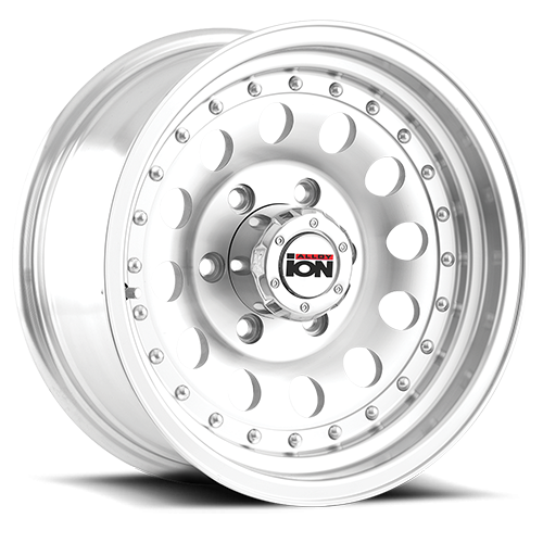 ION Wheels - Cast Aluminum Wheels 71 16x7 Machined Silver 5 On 139.7 Bolt Pattern -8 Offset ION Wheels