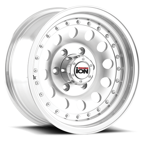 ION Wheels - Cast Aluminum Wheels 71 16x7 Machined Silver 8 On 165.1 Bolt Pattern -8 Offset ION Wheels