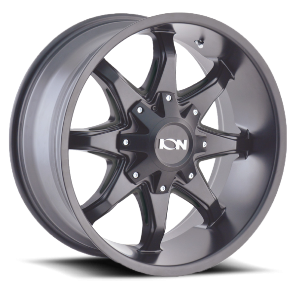 ION Wheels - Cast Aluminum Wheels 181 SB 17x9 Satin Black 5 On 127/5 On 139.7 Bolt Pattern 18 Offset ION Wheels